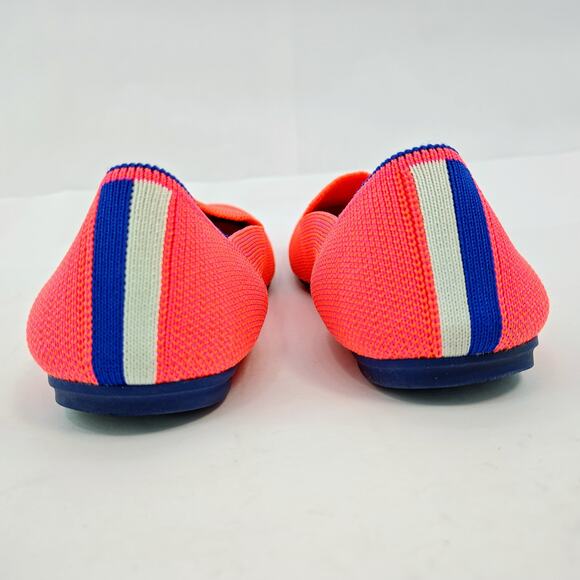 *RARE* Rothy’s Flats Hot Pink Flamingo Round Toe Girls Size K4 - Picture 6 of 10